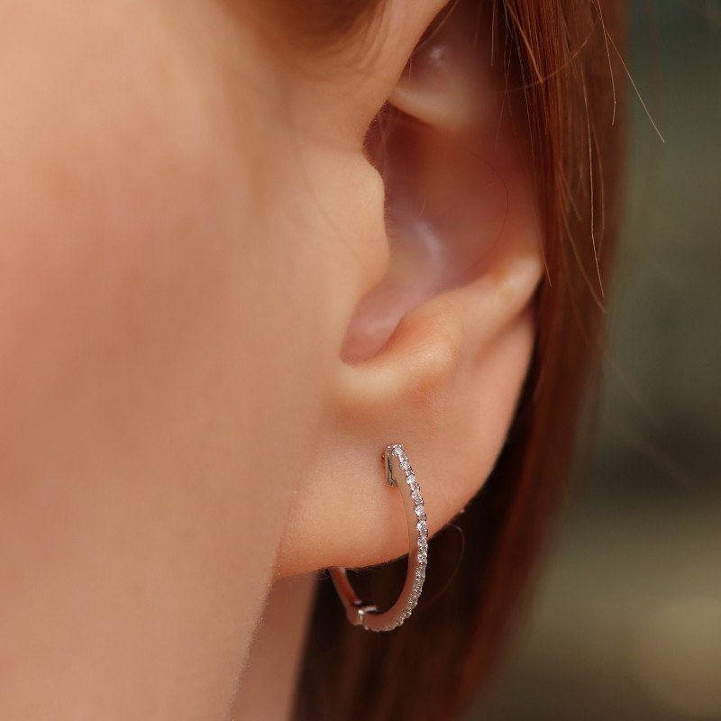 V Diamond Earrings