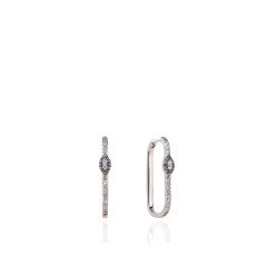 Göz Elips Pırlanta Küpe