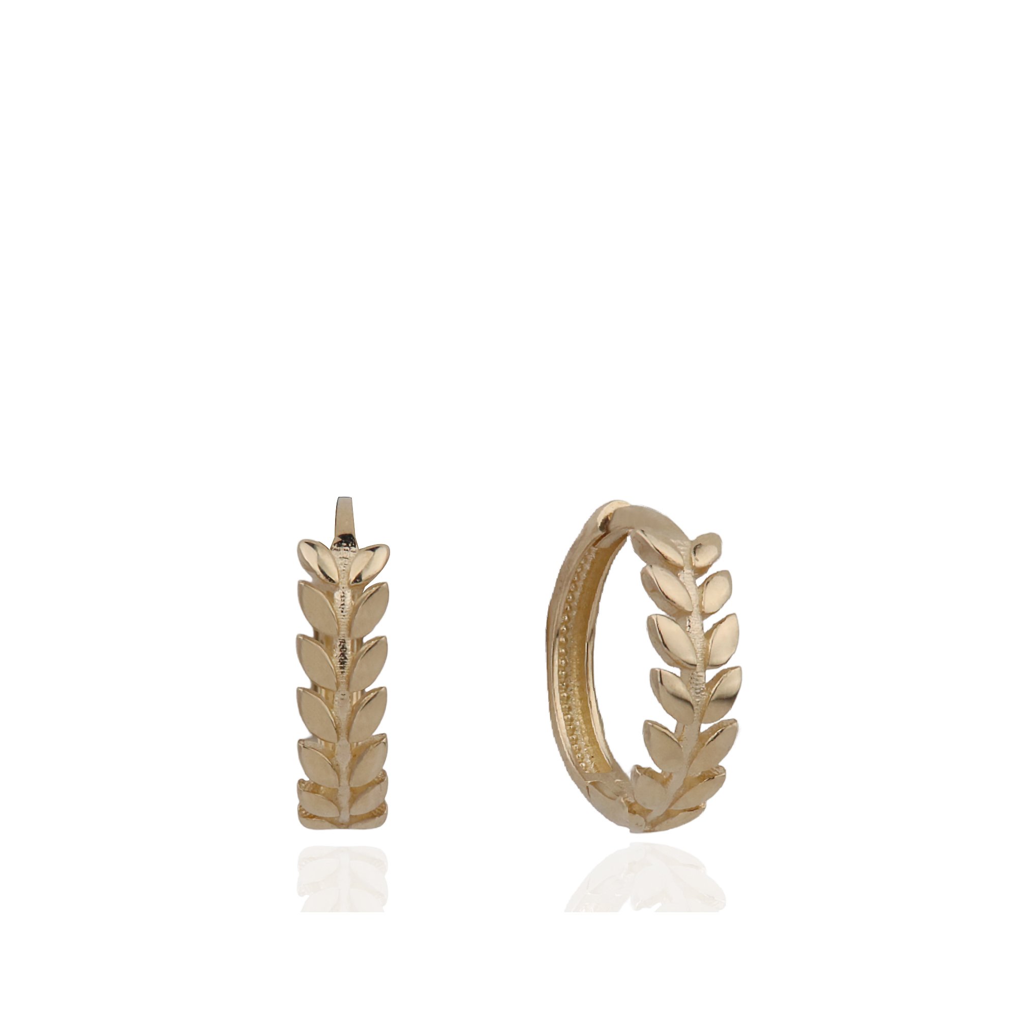 Wheat Ear Hoop Earrings