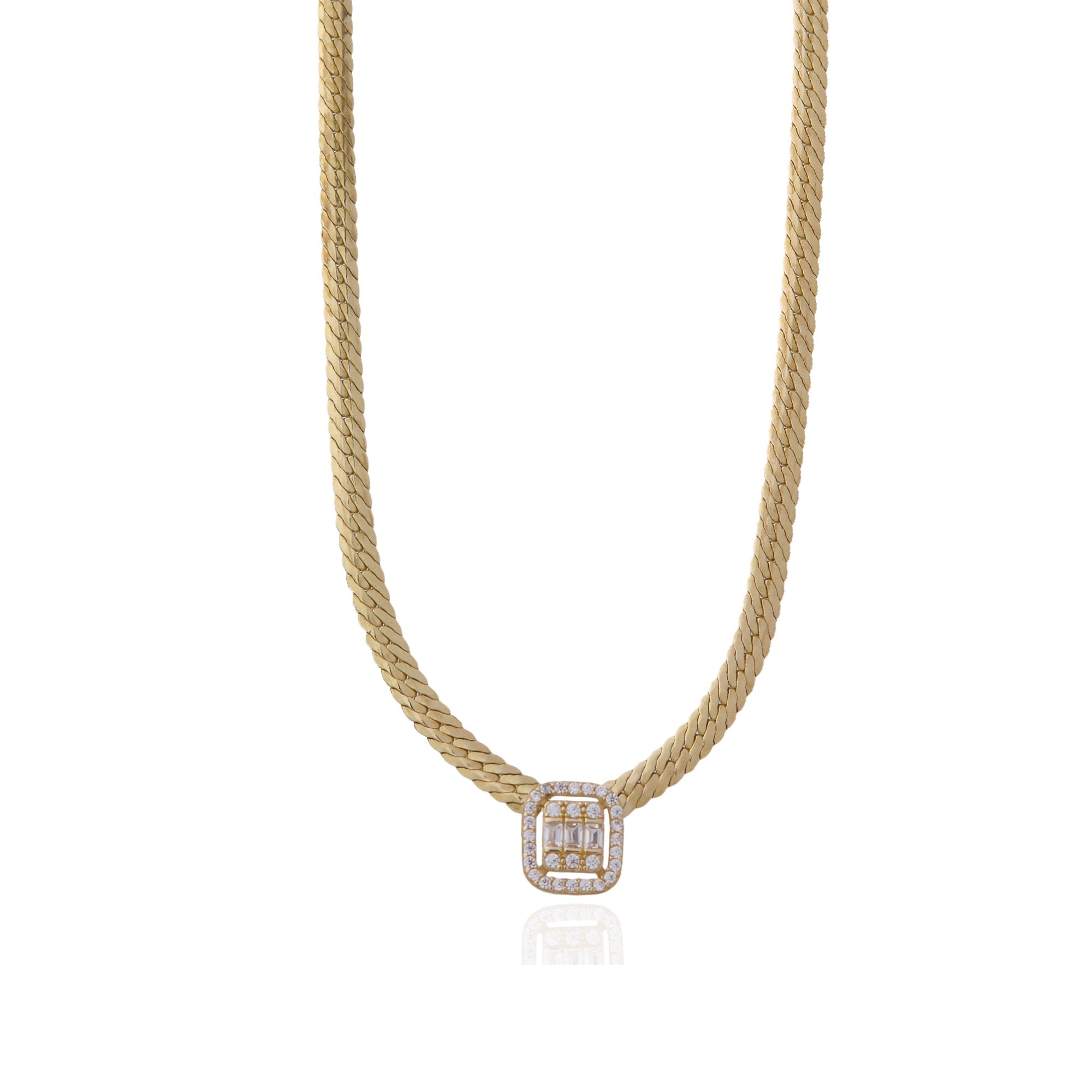Baguette Necklace