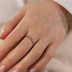 Sıralı İnce Prizma Yüzük