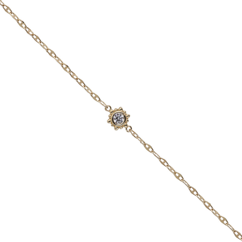 Taşlı Çiçek Bileklik