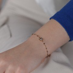 Taşlı Çiçek Bileklik