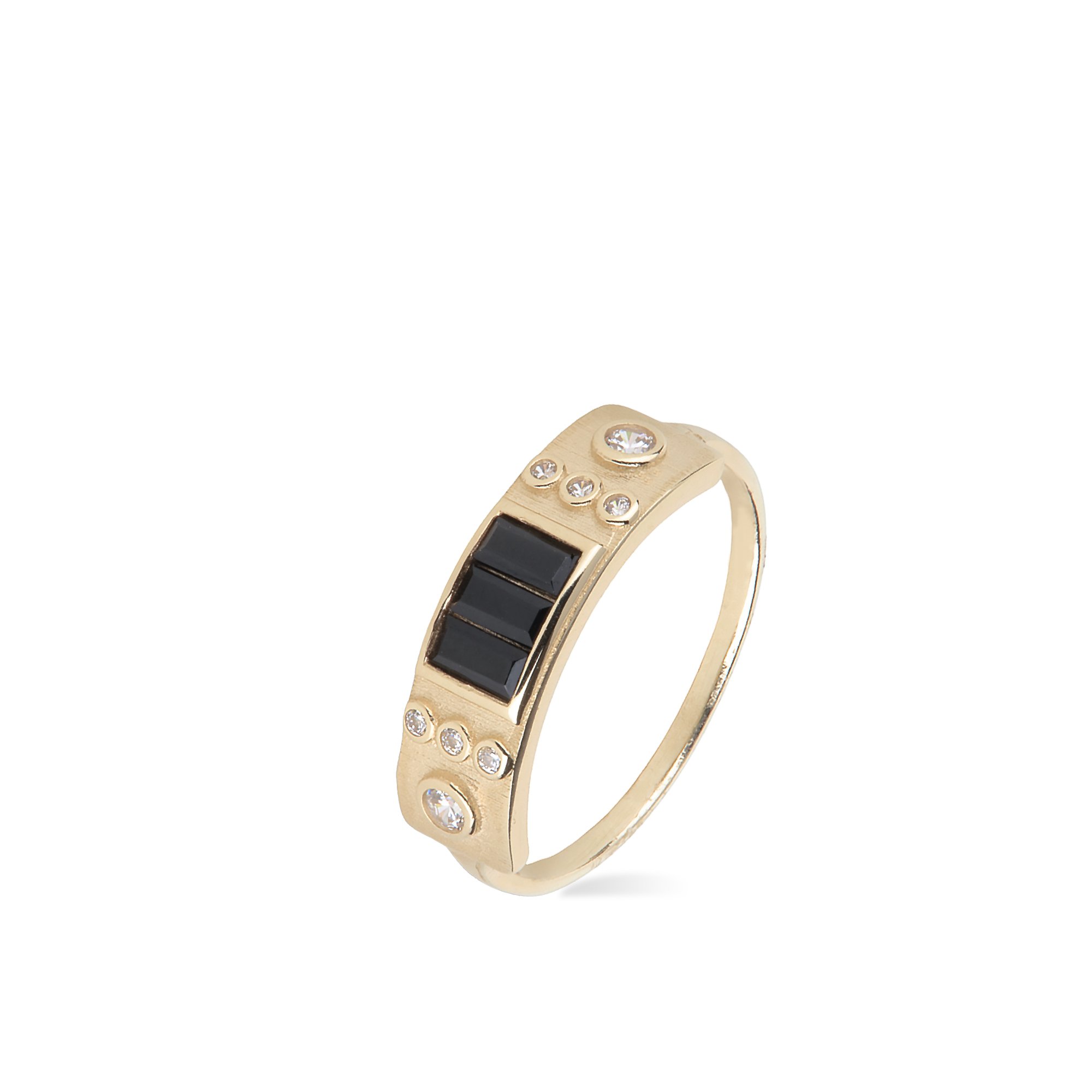 Black Stone-set Ring