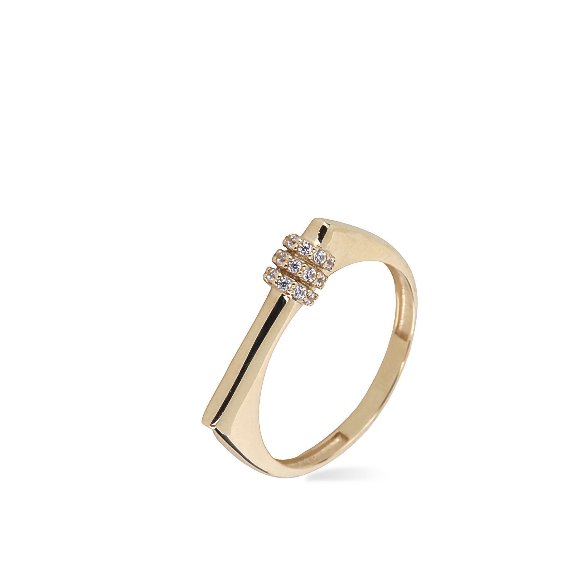 Stone-set Çizgi Ring