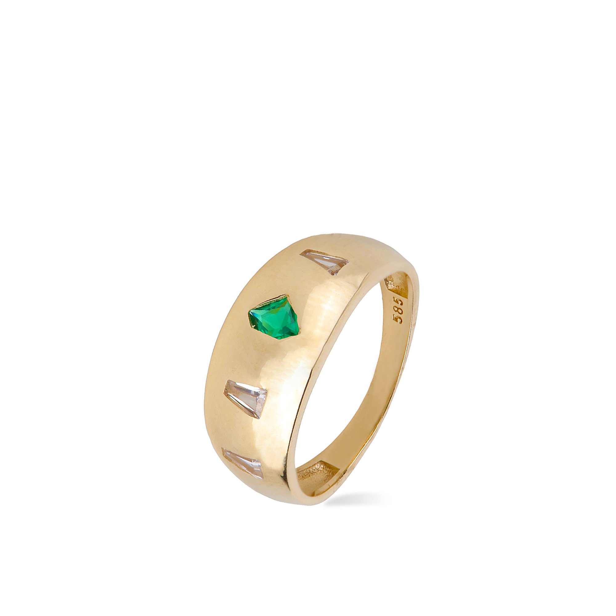 Geometric Stone-set Ring