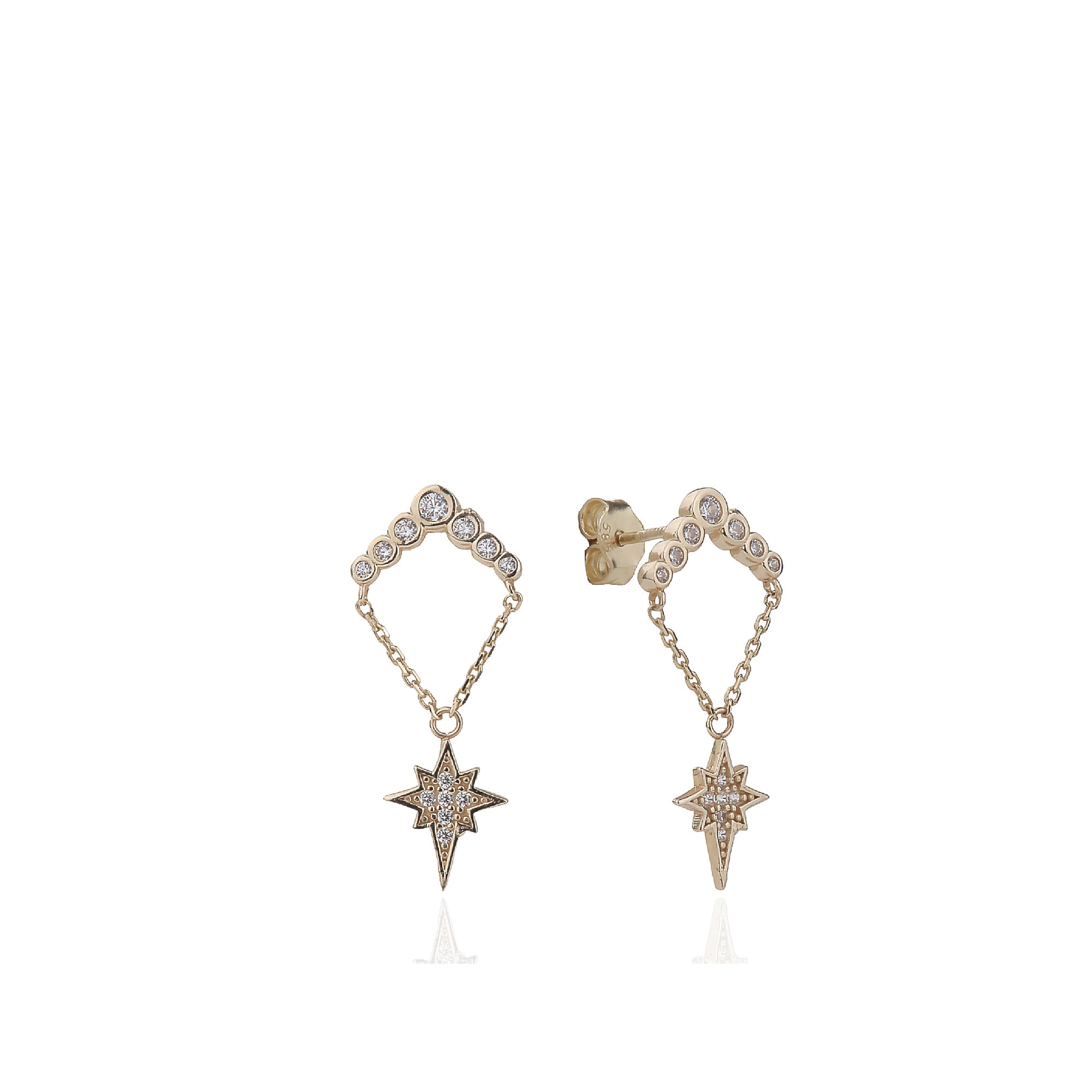 Kuzey Star Design Earrings
