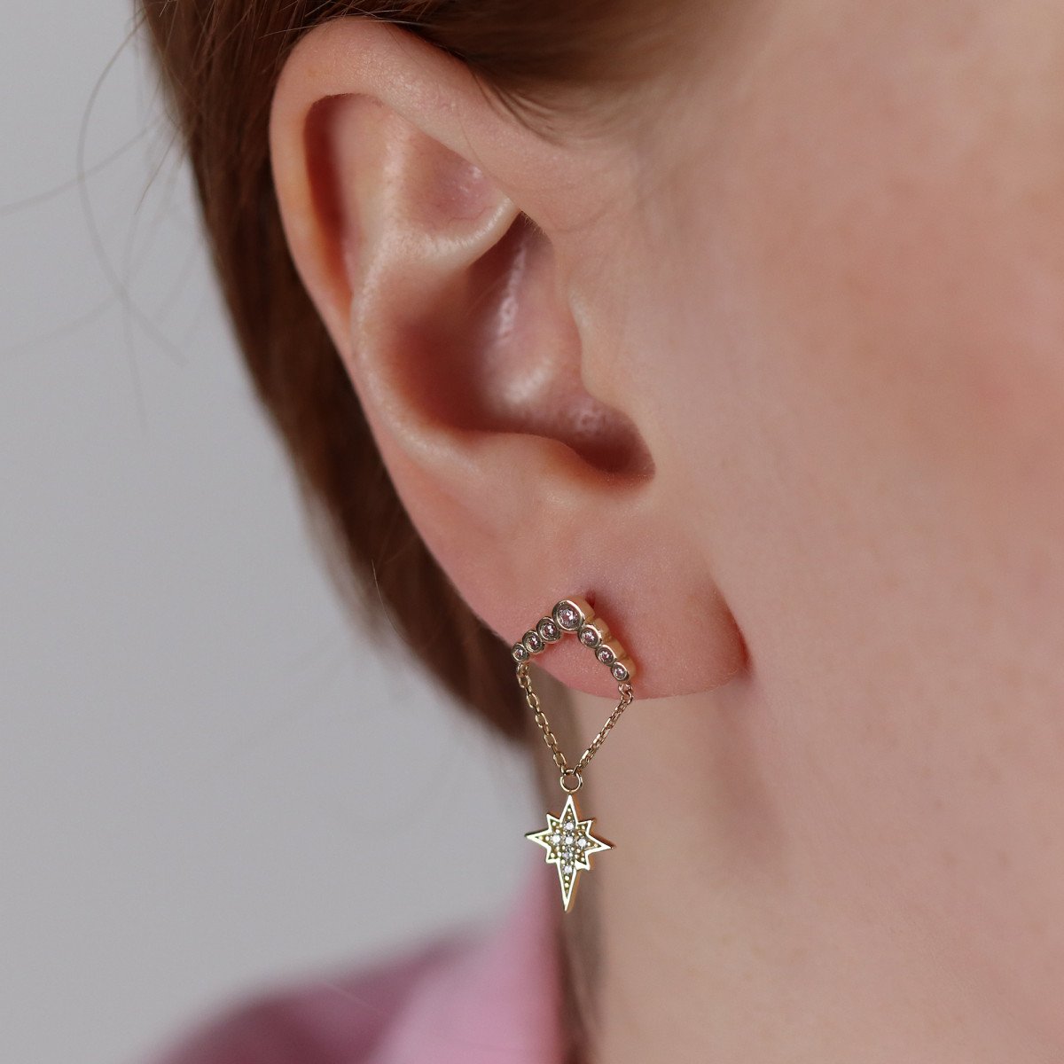 Kuzey Yıldızı Tasarım Küpe