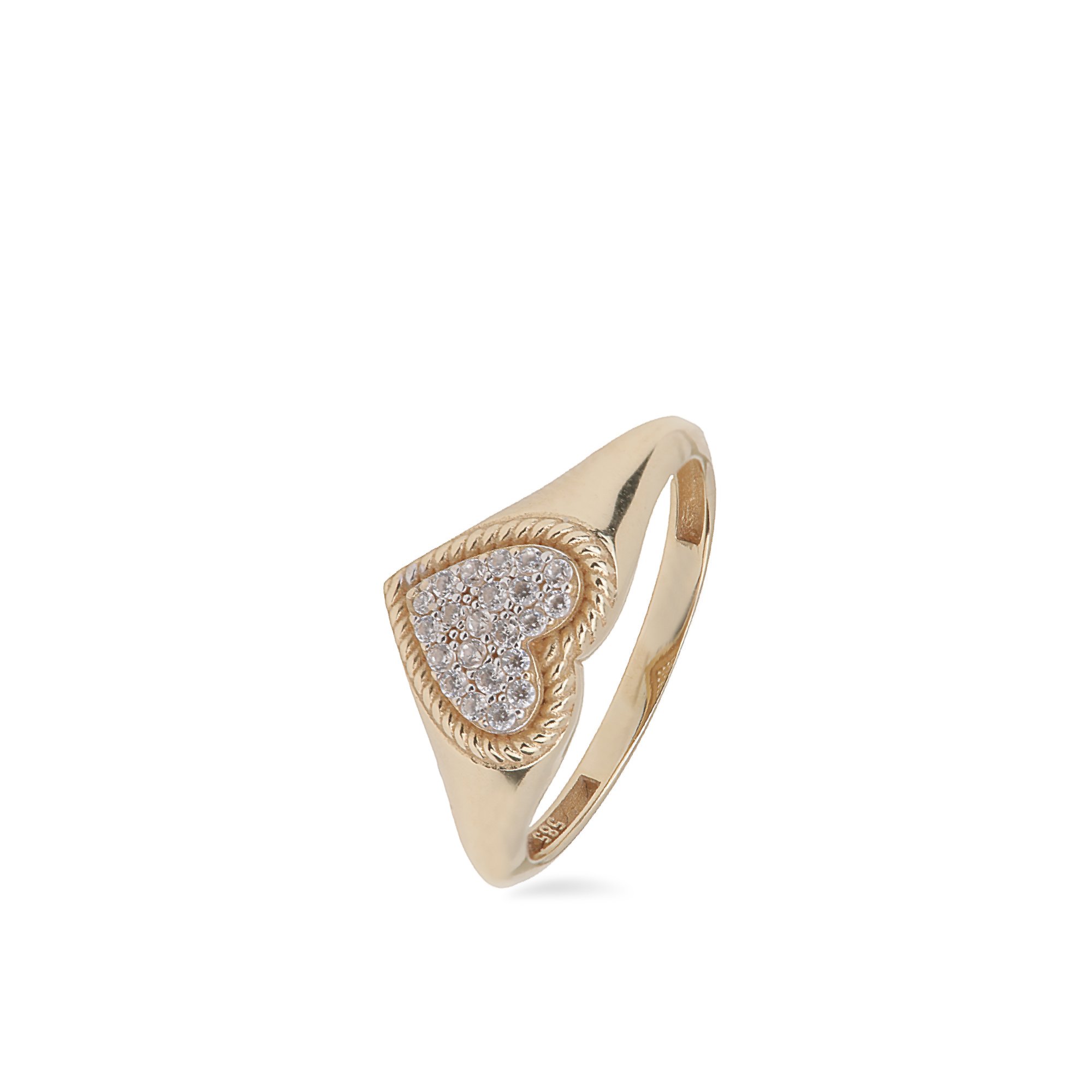 Stone-set Heart Ring