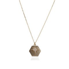 Altıgen Kuzey Yıldızı Kolye