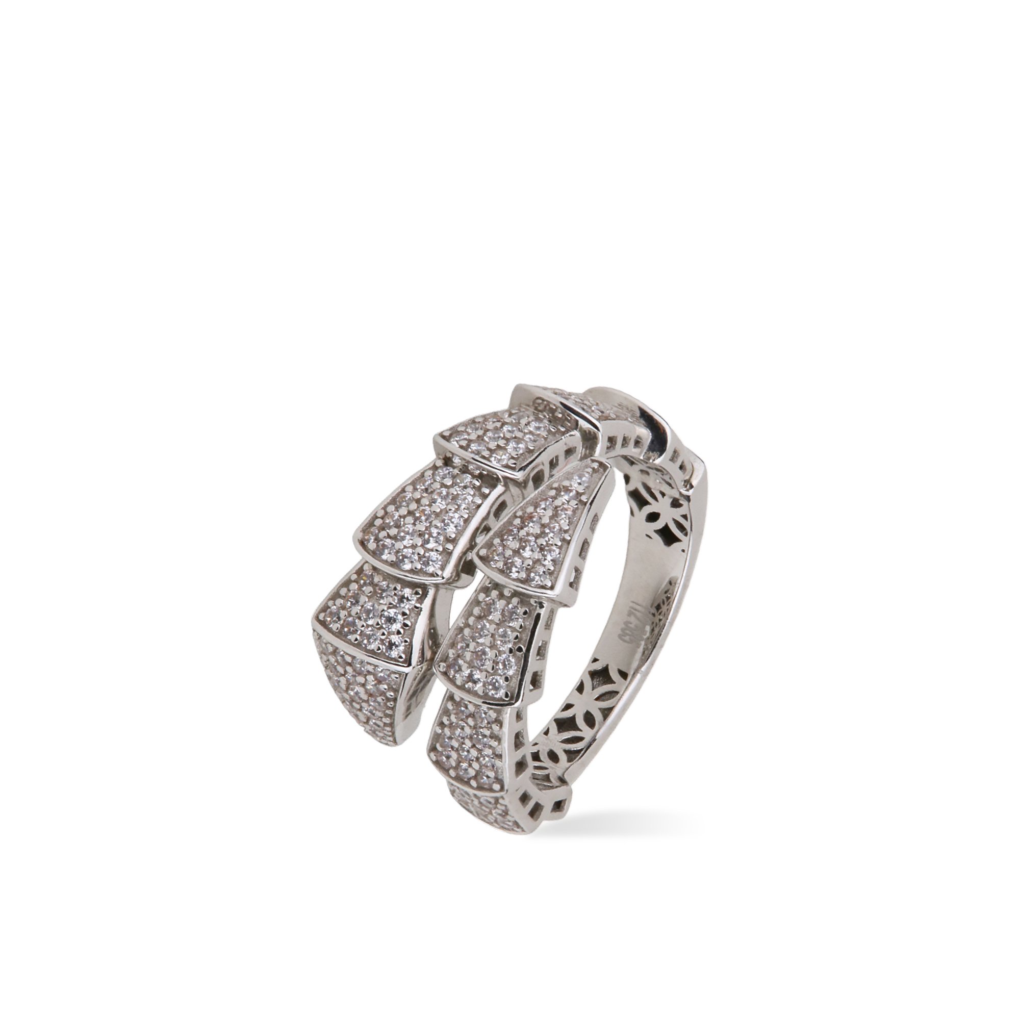 Stone-set Snake Ring