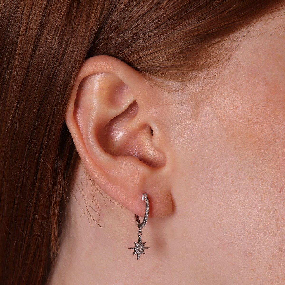 Kuzey Yıldızı Pırlanta Küpe