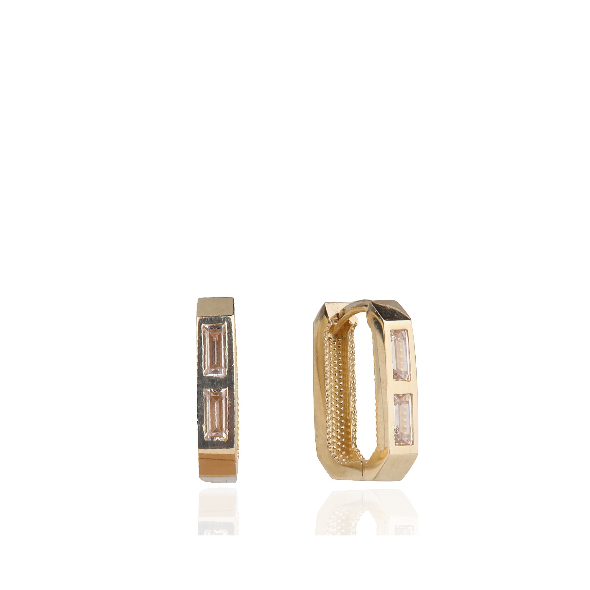 Baguette Stone-set Earrings