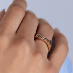 Çizgili Baget Yüzük