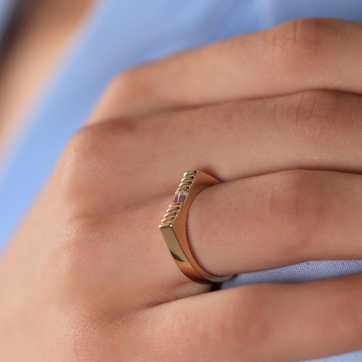 Çizgili Baget Yüzük