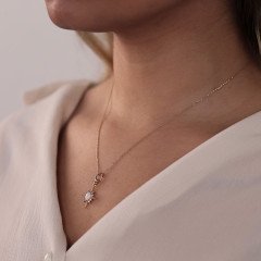 Opal Kuzey Yıldızı Kolye