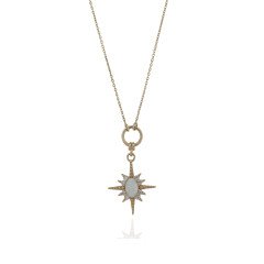 Opal Kuzey Yıldızı Kolye