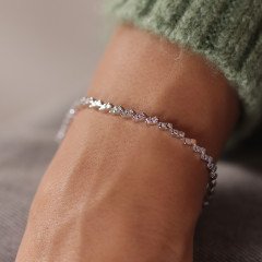 Yarım Tur Pırlanta Bileklik