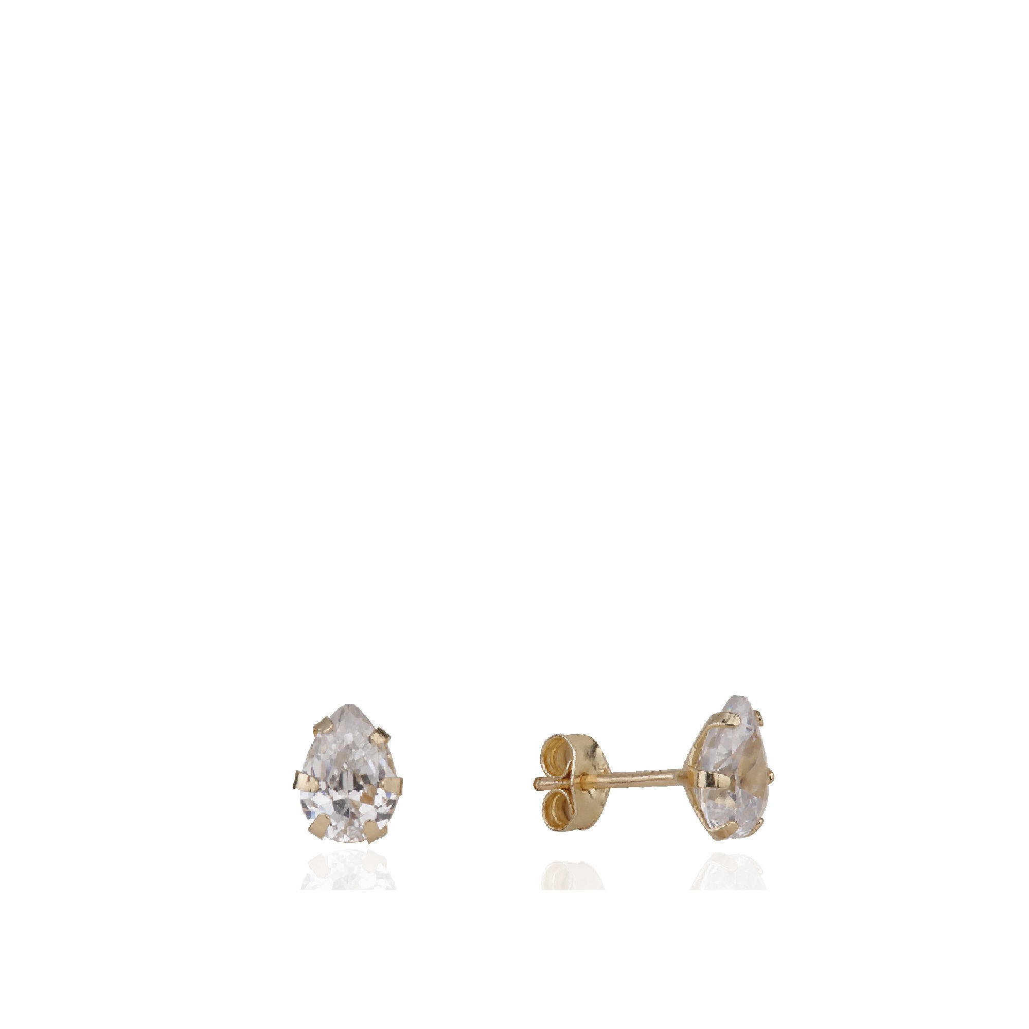 Drop Single Stone Earrings