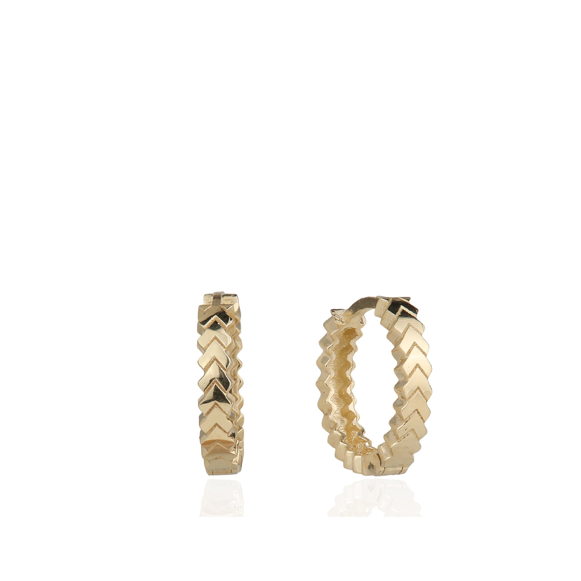 Row V Hoop Earrings