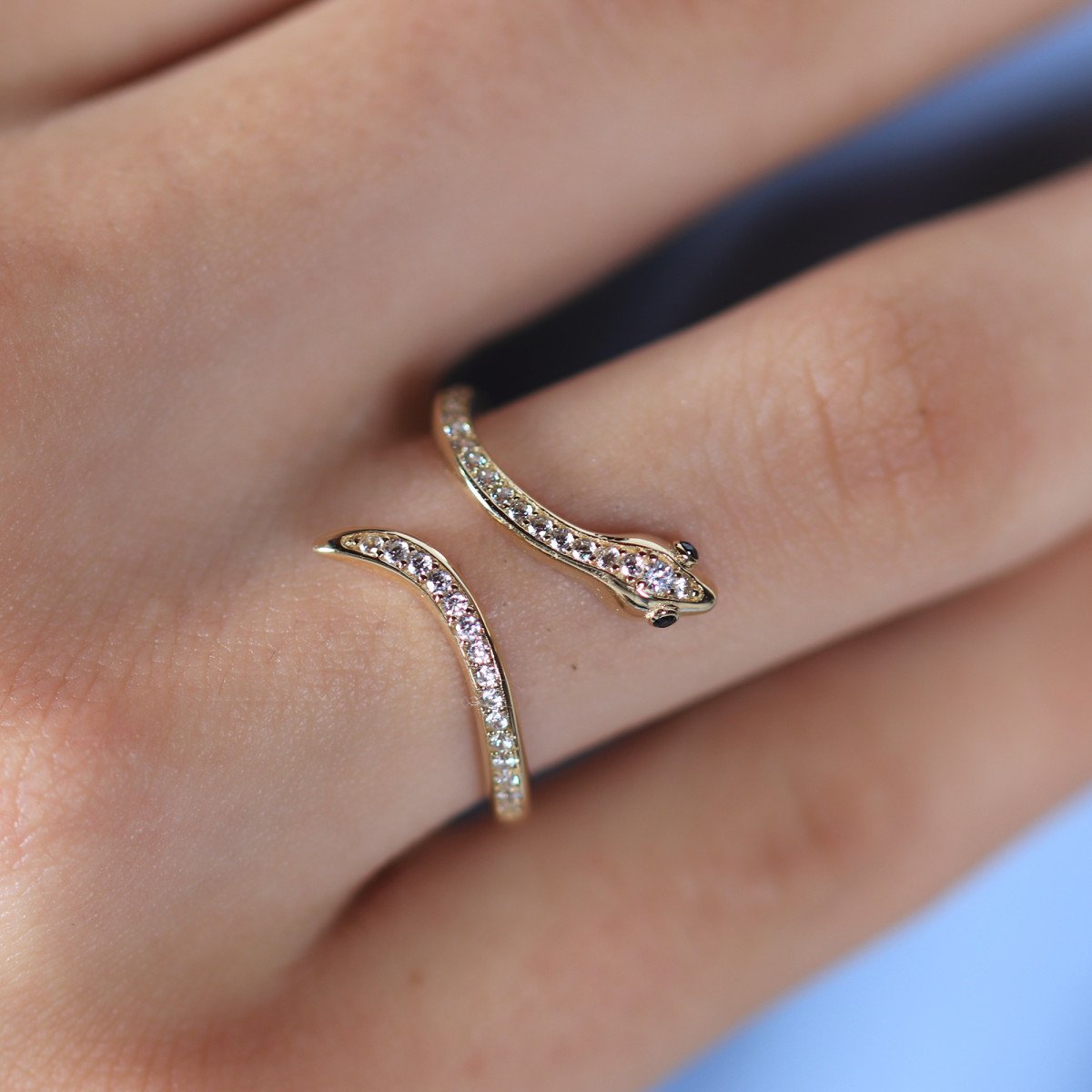 Taşlı Yılan Yüzük