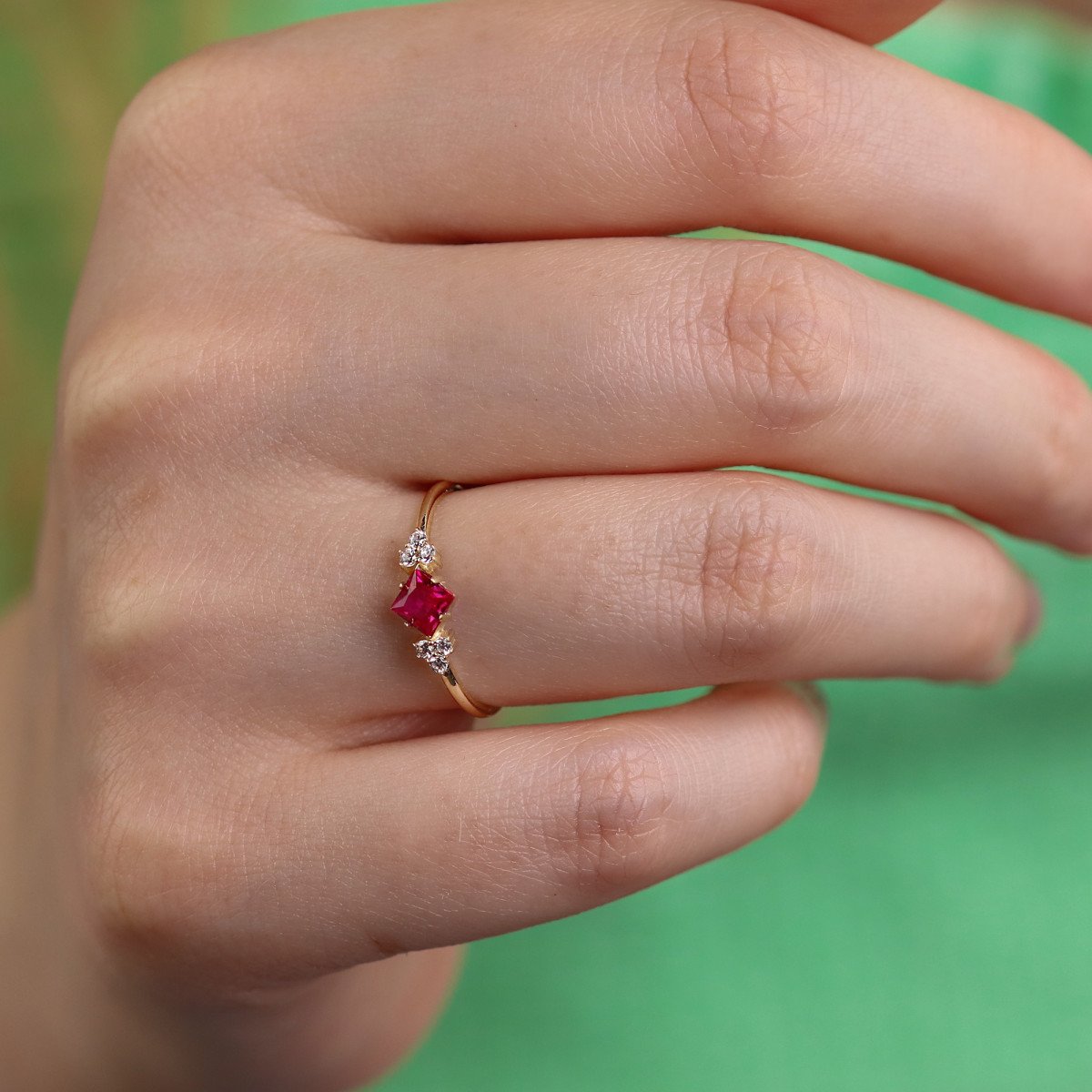 Renkli Taşlı Yüzük