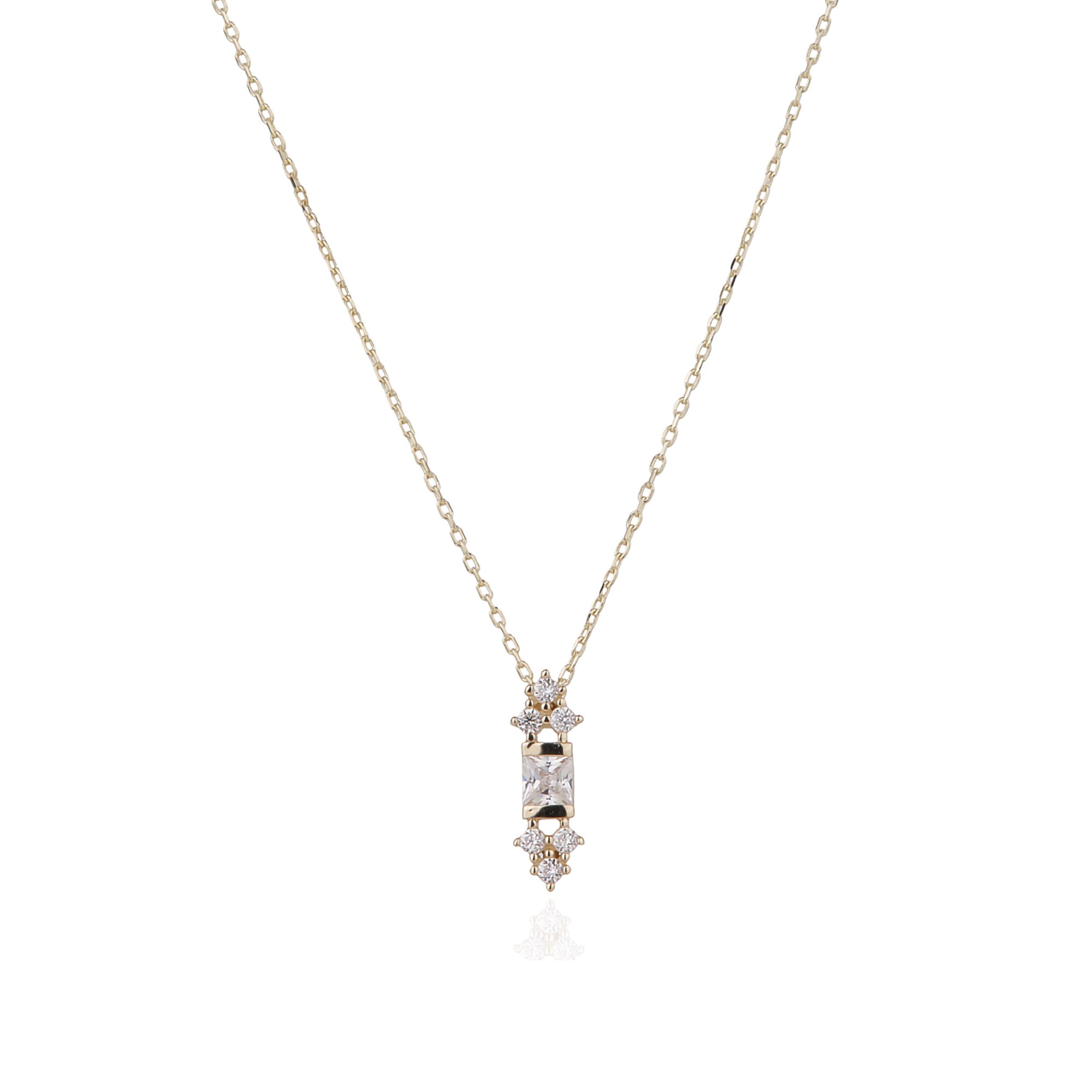 Baguette Stone-set Necklace
