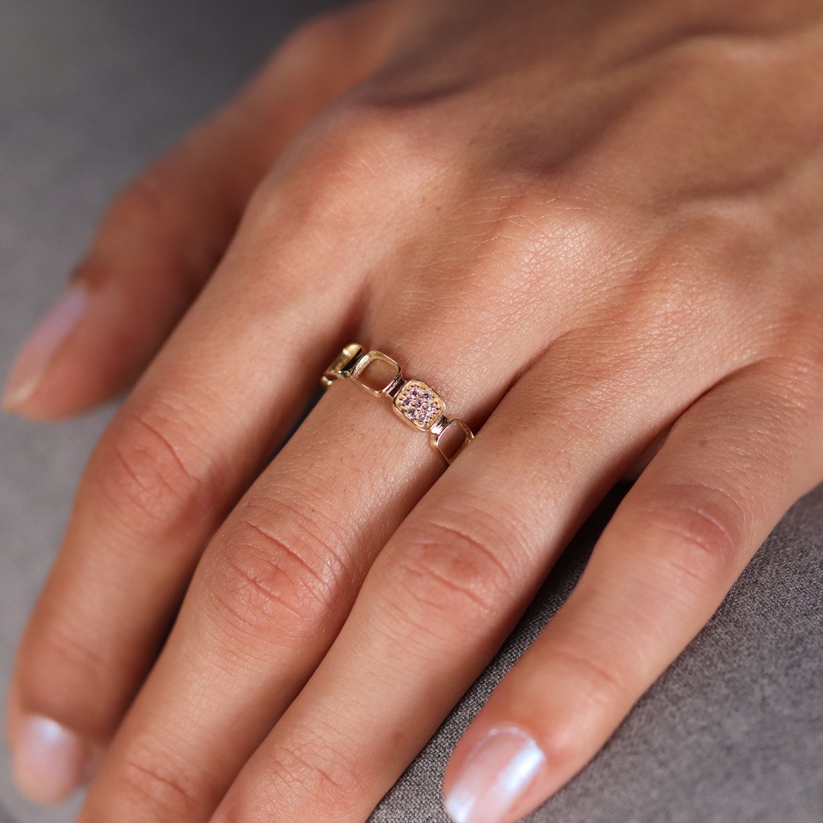 Sıralı Kare Yüzük