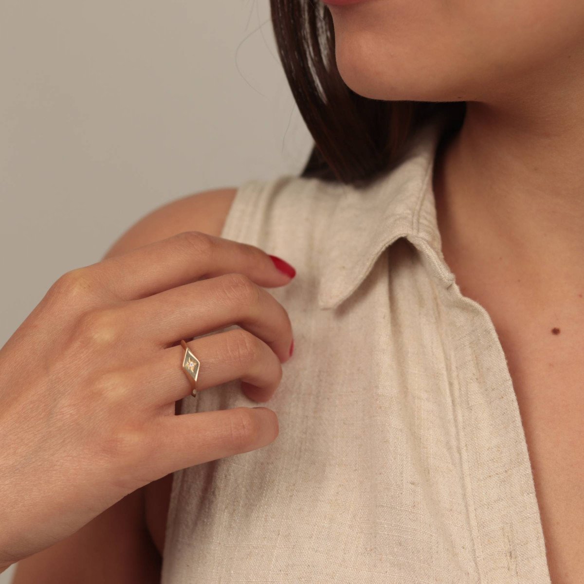 Taşlı Şovalye Yüzük