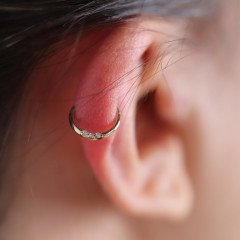 Mini Taşlı Halka Piercing