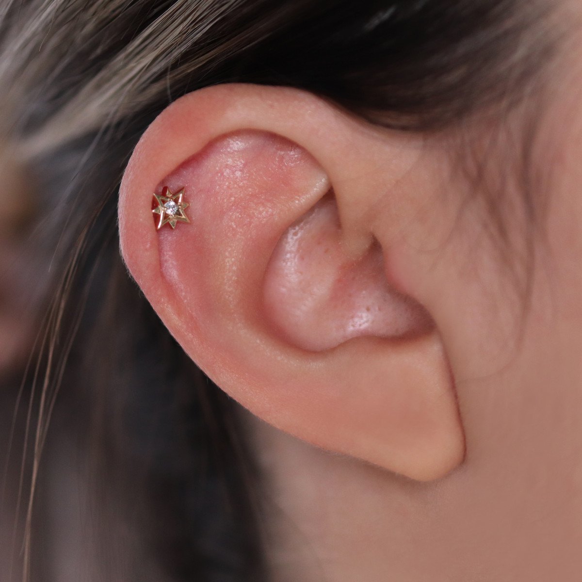 Taşlı Yıldız Piercing