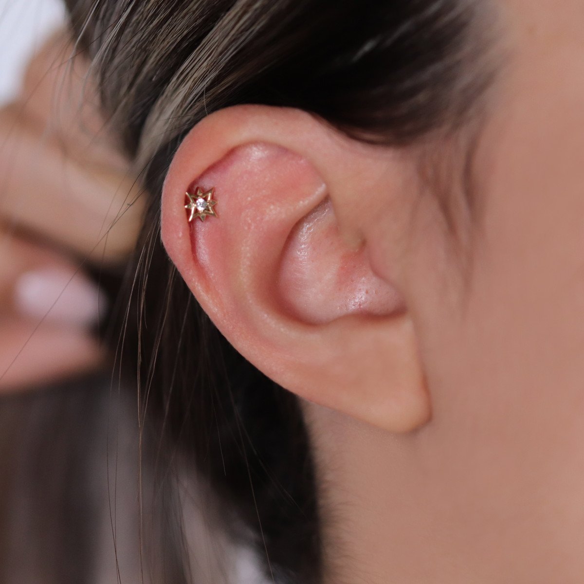 Taşlı Yıldız Piercing