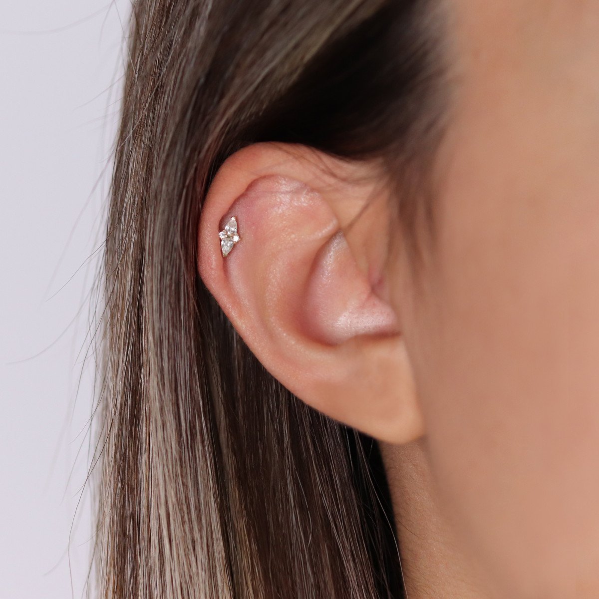 Taşlı Tasarım Piercing