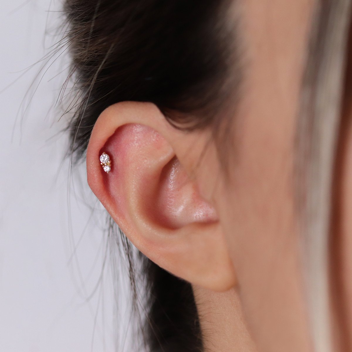 İkili Taş Piercing