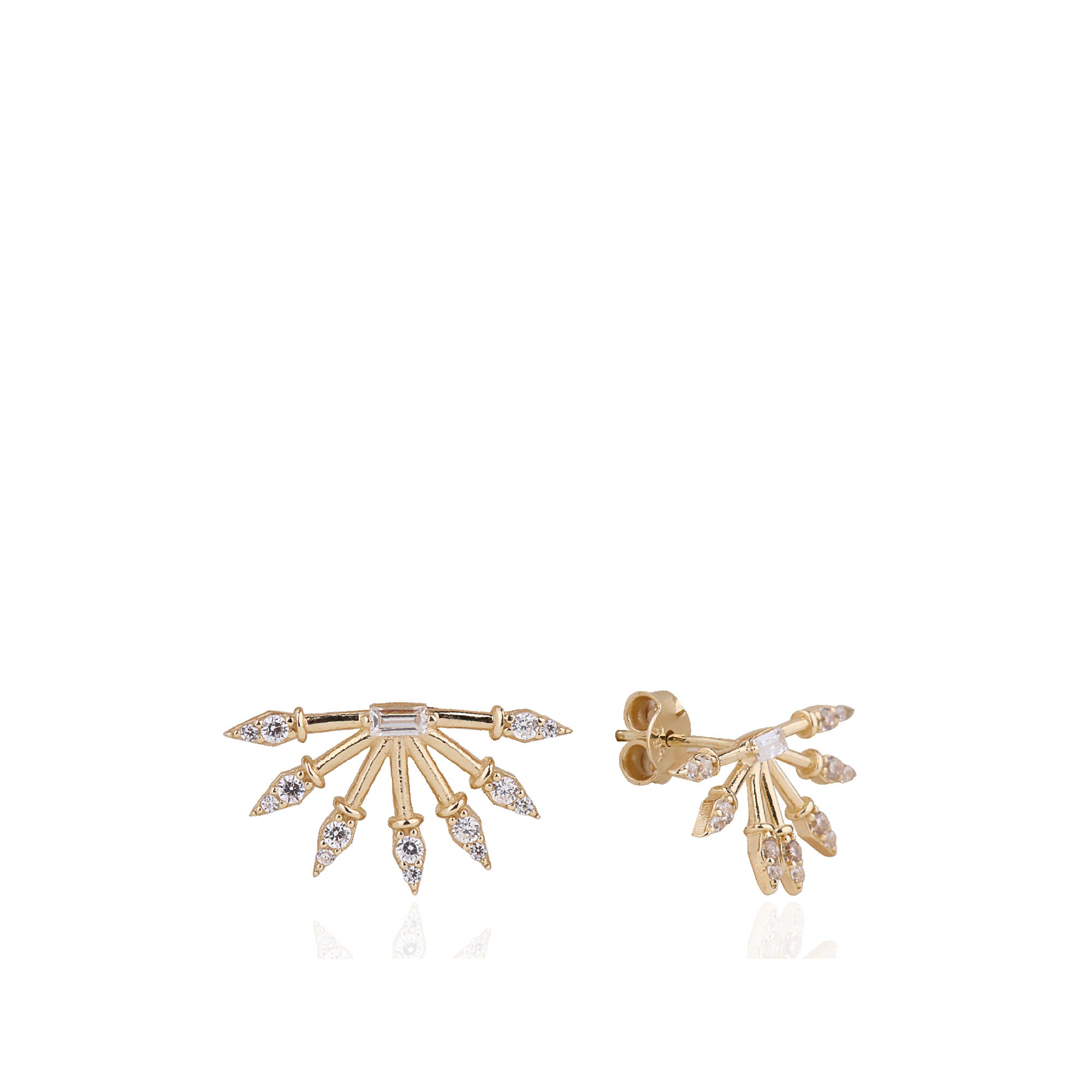 Stone-set Ok Earrings