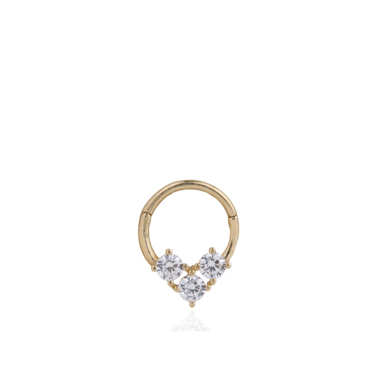 Üç Taş Halka Piercing