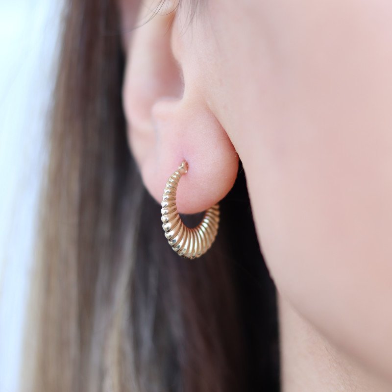 Mussel Hoop Earrings