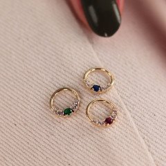 Renkli Halka Piercing