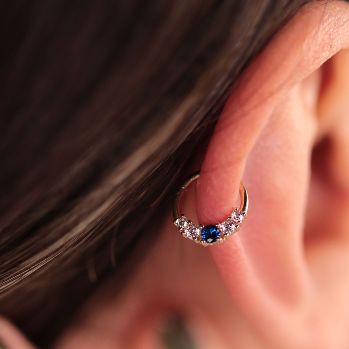 Renkli Halka Piercing