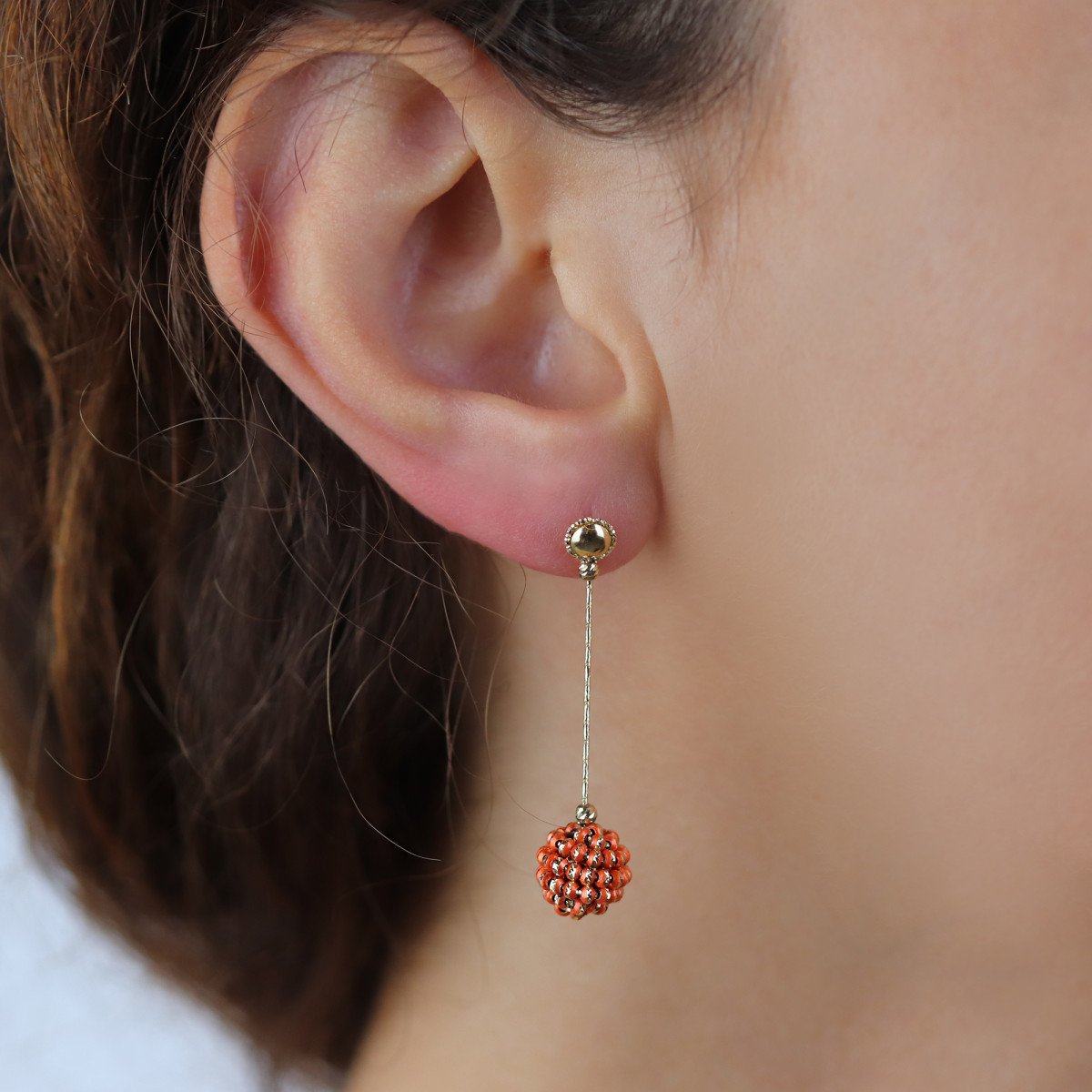 Renkli Kataforez Küpe