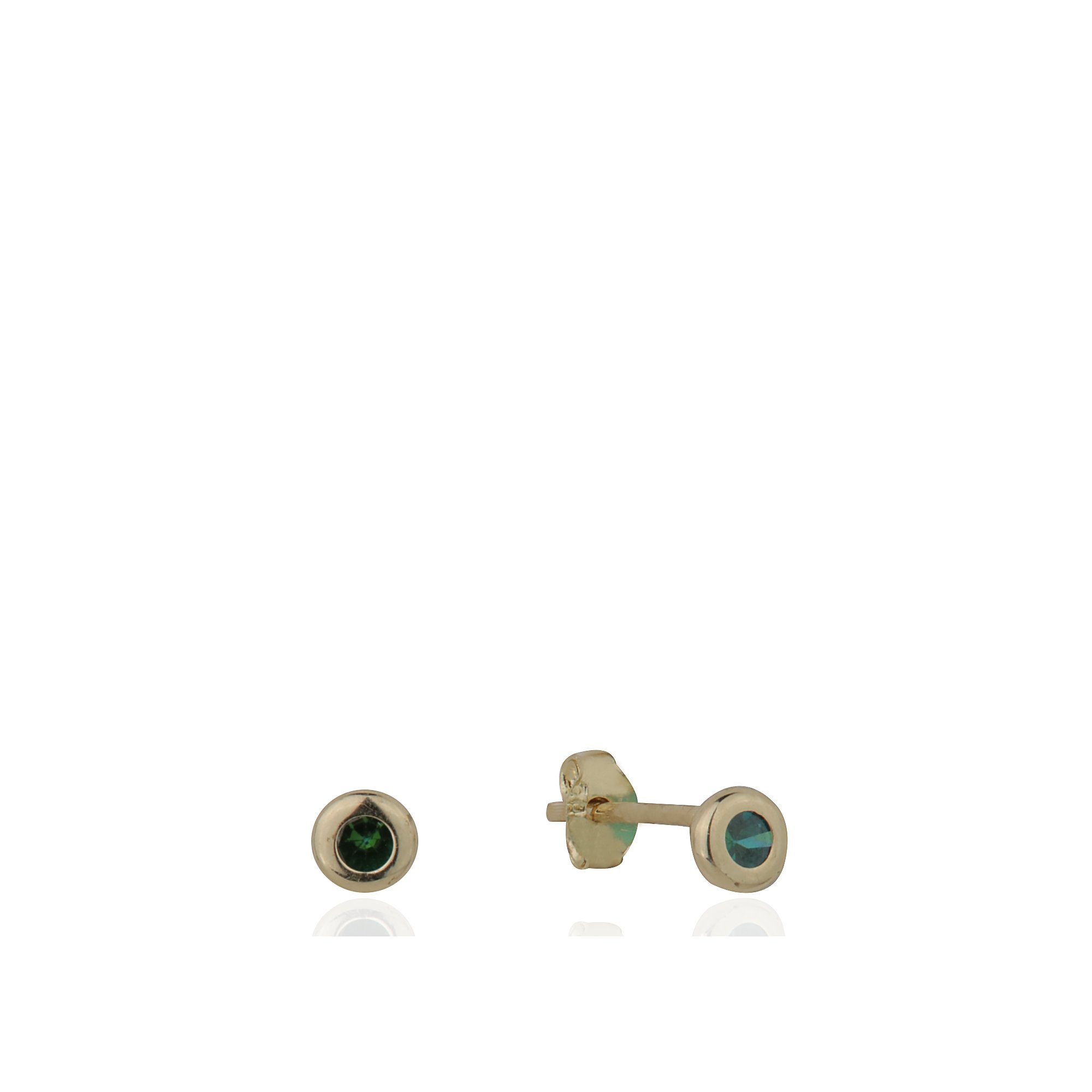 Colored Solitaire Earrings