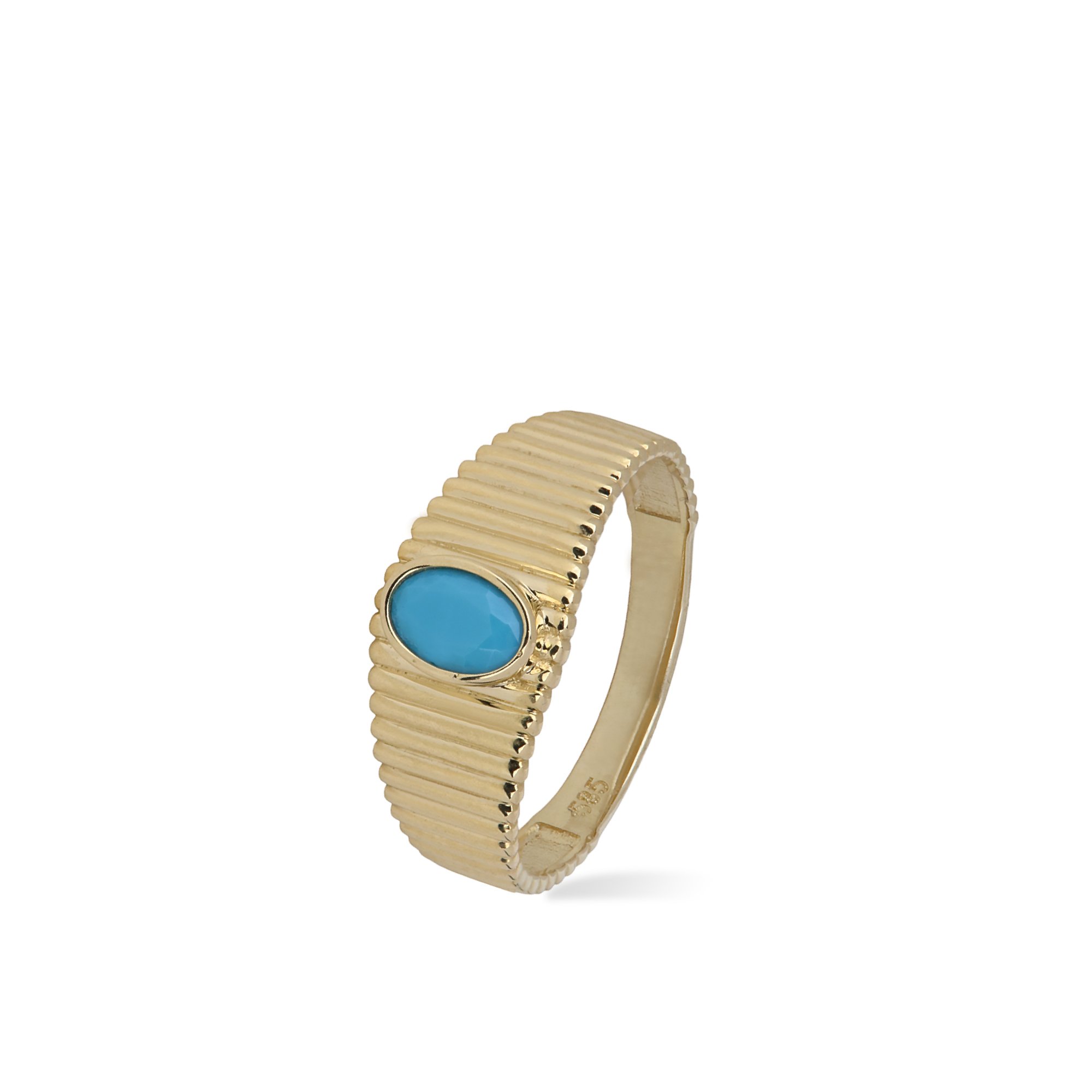 Blue Stone-set Retro Ring