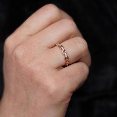 Taşlı Zincir Yüzük