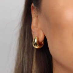 İtalyan Sade Halka Küpe 