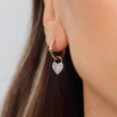 Kalp Sallantılı Küpe 