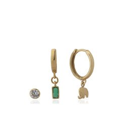 Üçlü Kombin Küpe