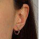 Bone Hoop Earrings
