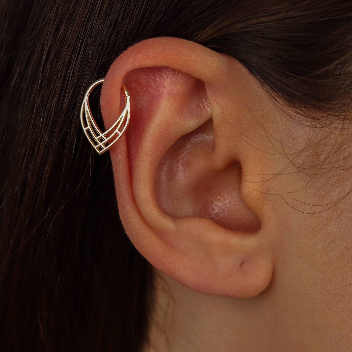 Desenli Halka Piercing