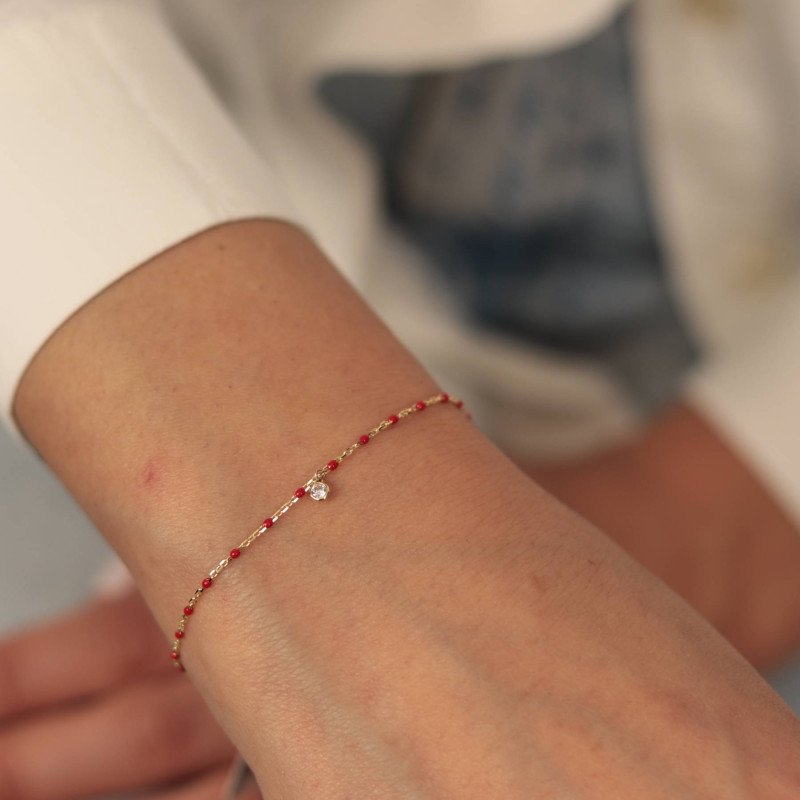Mini Red Stone Bracelet