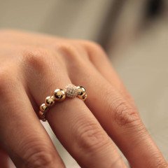 Taşlı Top Top Yüzük